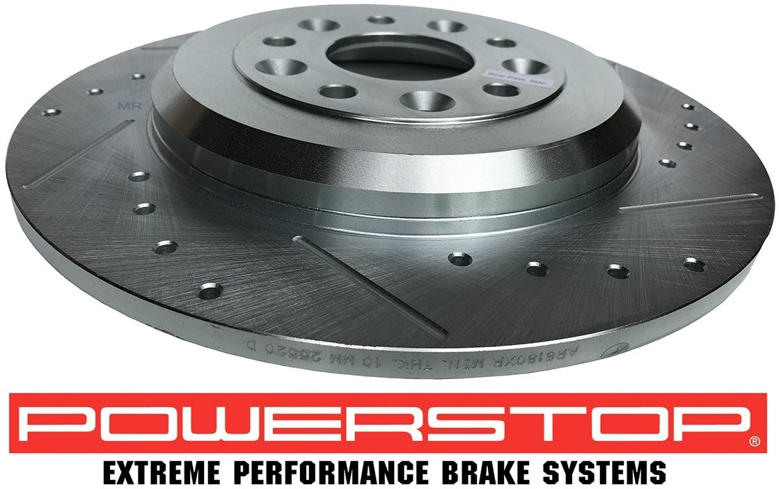 POWERSTOP Tylna WIERCONA nacinana tarcza hamulcowa 330mm POWERSTOP Lincoln MKS 2009-2012 AR8180XPR