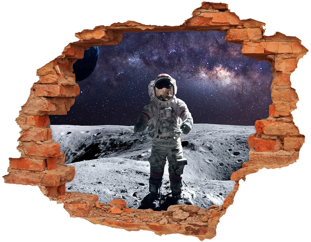 Wallmuralia.pl Fototapeta dziura na ścianę Kobieta w koronie