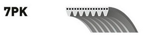 GATES 7PK2000 CENA 74 PLN PASEK WIELOROWK. 7PK2000 XF Pasek klinowy wielorowkowy