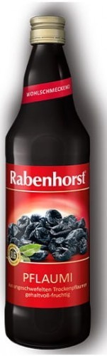 RABENHORST (soki, napoje) NAPÓJ Z SUSZONYCH ŚLIWEK 750 ml - RABENHORST BP-4004191000081