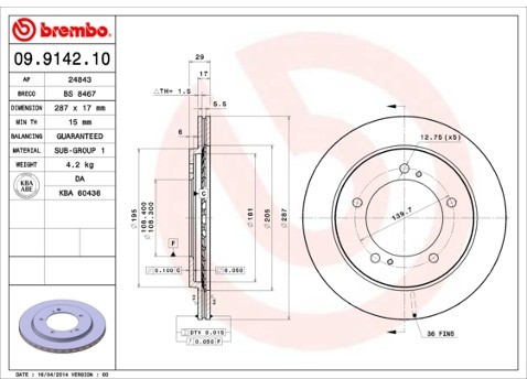 BREMBO 09.9142.10