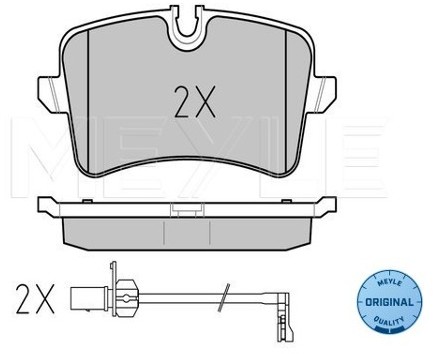 Wulf Gaertner Autoparts Zestaw klocków hamulcowych, hamulce tarczowe Wulf Gaertner Autoparts 025 246 0617/W