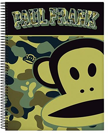 Paul Frank Paul Frank Camo notatnik, 120 arkuszy, twarda okładka 215 x 310 mm 511919064