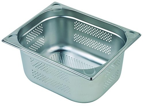 Vogue k839 stal nierdzewna perforowana 1/1 Gastronorm patelnia, wysokość 40 MM, pojemność 5,8 L K839
