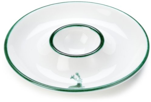 Gmundner Keramik Gmundner ceramika manufaktura 0324begl12 Zielony jeleń kieliszek do jaj gładkie, średnica 12 cm 0324BEGL12