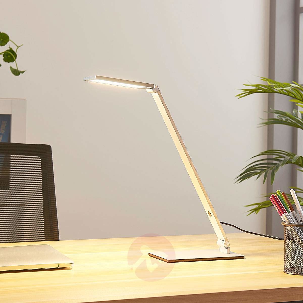 Lampenwelt com Resi ściemniana lampka biurkowa LED