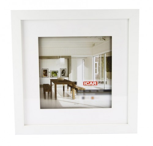 Icar Ramka 30x30 ( 20x20 ) przestrzenna 3D MAX biała RIC30303DMAX1