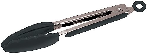 Sambonet Rosenthal    szczypce szczypce do grilla, płyta, szczypce do pieczenia, szczypce kuchenne  stal nierdzewna/silikon  szary  23 cm 51595B31