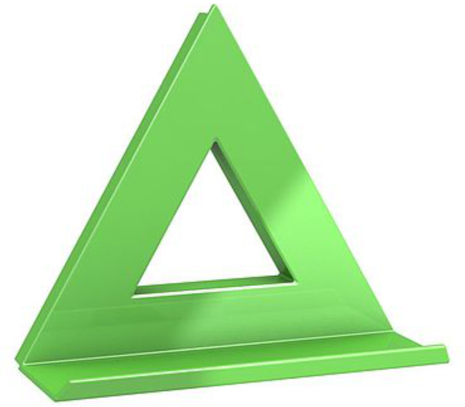 DAHLE Magnes tablic 75x75 XL zielony Dahle trójkąt