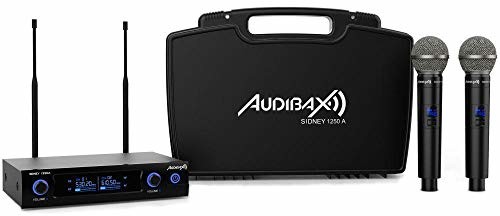 Audibax Audibax Sidney 1250 A profesjonalny mikrofon ręczny UHF częstotliwość A + walizka 10142665
