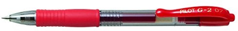 Pilot Pen G207 pióro kulkowe żelowe, końcówka 0,7 mm, czerwony łóżko pojedyncze BLL-G2-7-R
