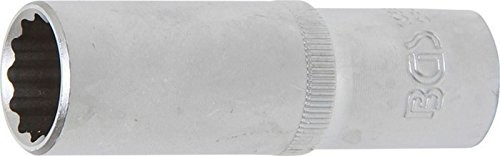 BGS na klucz nasadowy, głęboki, 12-kątne, 1/2 cala, 17 MM, 1 sztuki, 10684 10684