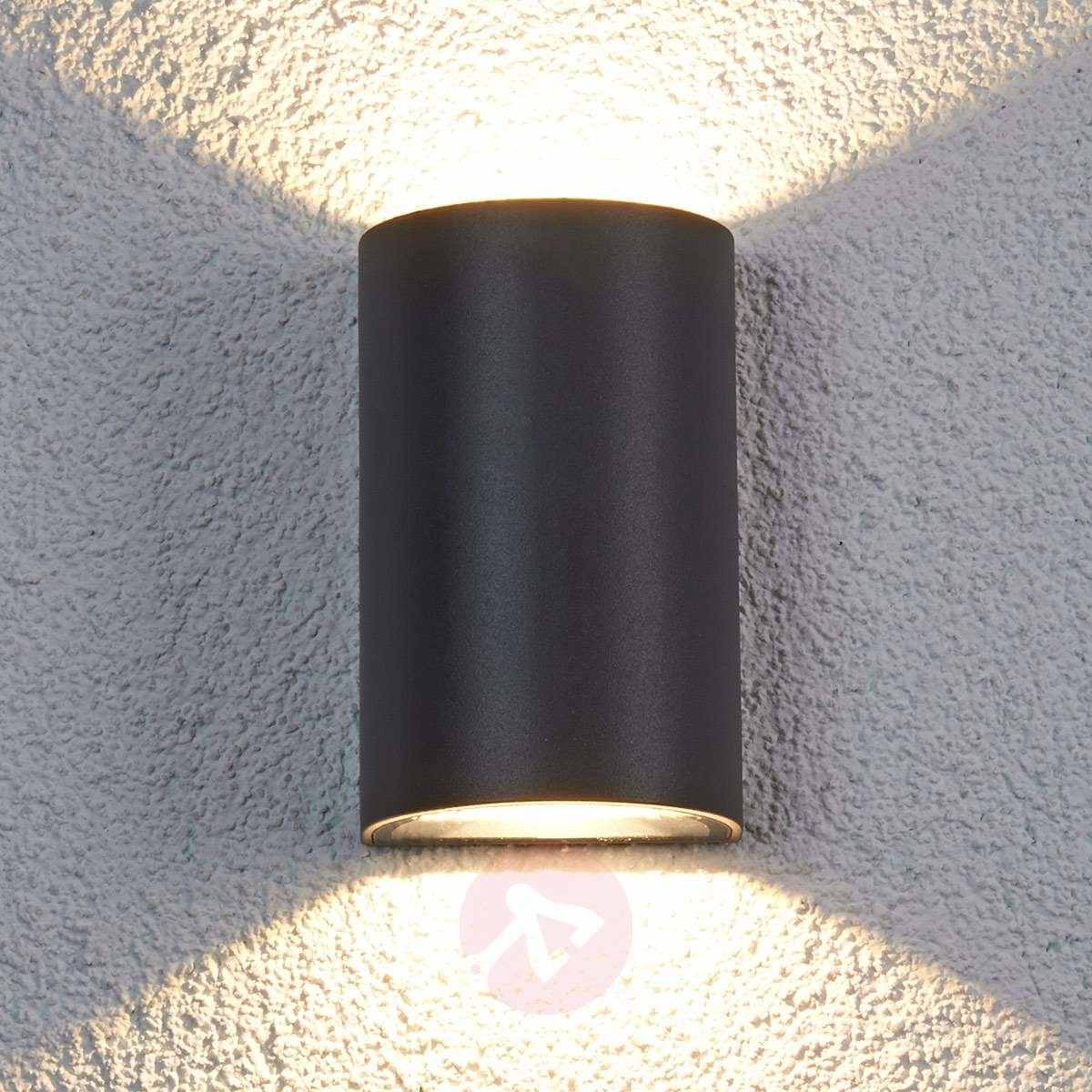 Lampenwelt Zewnętrzna lampa ścienna LED Jale, 2x5 W