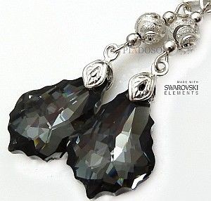 Swarovski długie kolczyki NIGHT FANTASIA BAROQUE