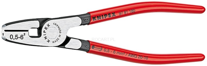 Knipex 97 81 180 Szczypce do zagniatania tulejek kablowych 97 81 180