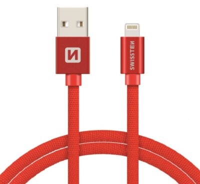 SWISSTEN Kabel USB Lightning SWISSTEN 2 m Czerwony 71523306
