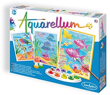 Sentosphere SentoSphere 3906060  aquarellum RAF koralowych, zestaw do malowania 3 ausmal obrazy 3906060