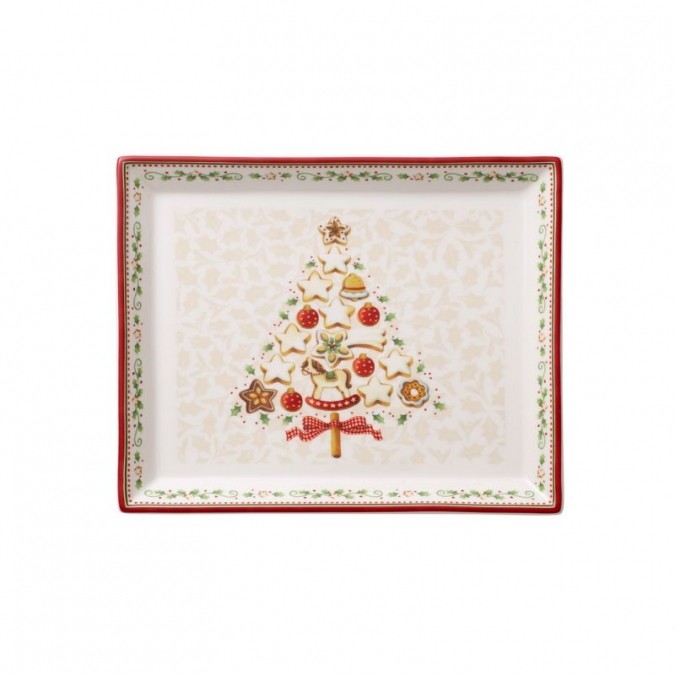 Villeroy & Boch Winter Bakery Delight Półmisek na ciasto mały wymiary: 27 x 22,5 cm 14-8612-2856