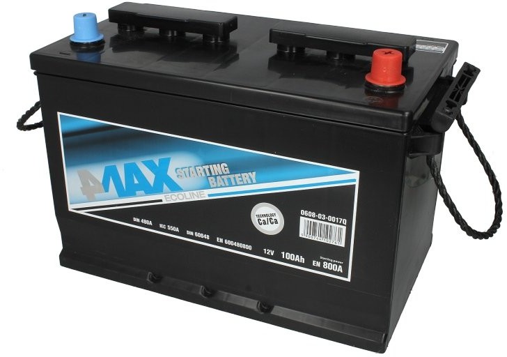 4MAX ECOLINE - 100Ah 800A P+