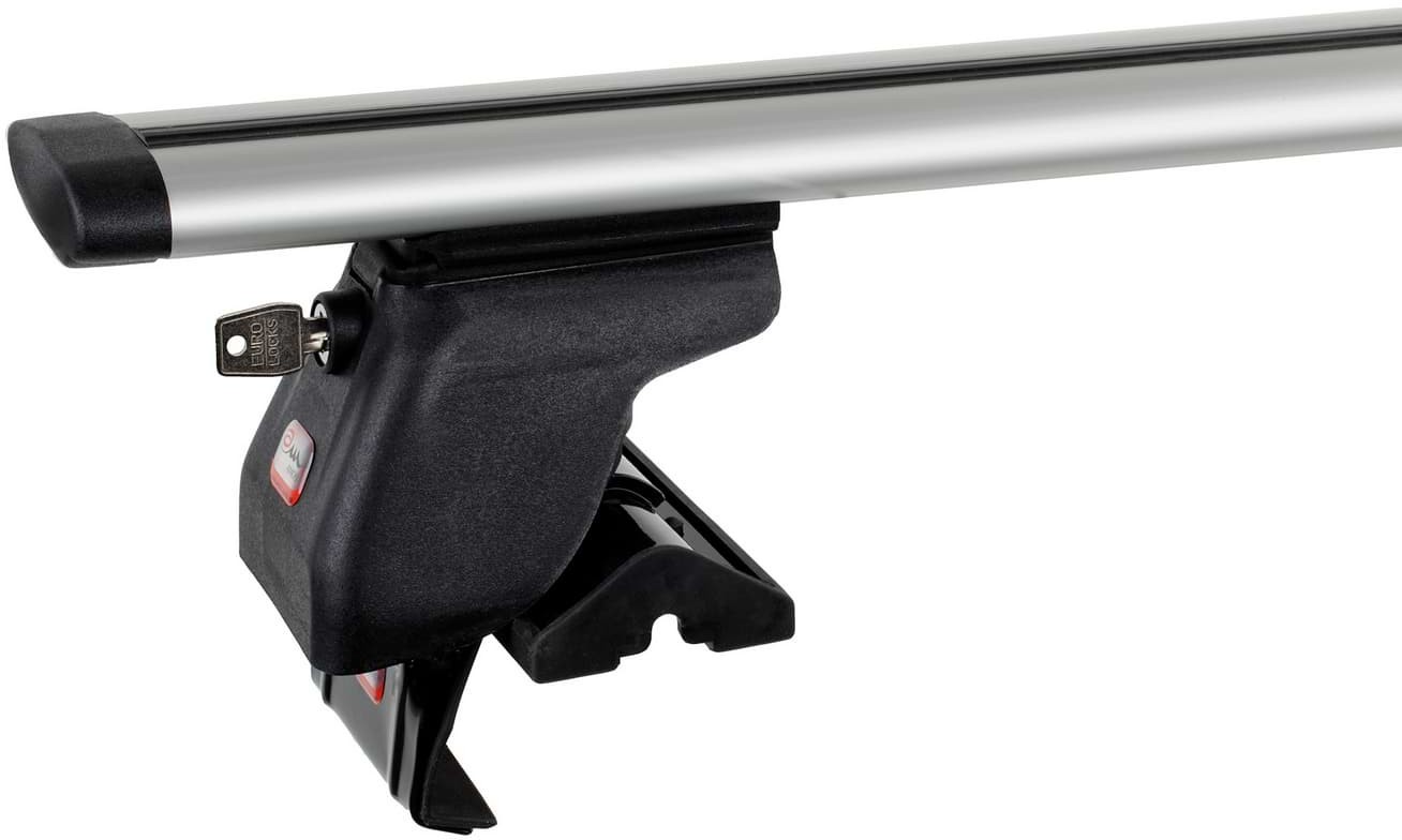 Amos Bagażnik bazowy na dach belki aluminiowe 1.4 Dynamic łapy Dromader D1 ZABEZPIECZENIE 1403-uniw