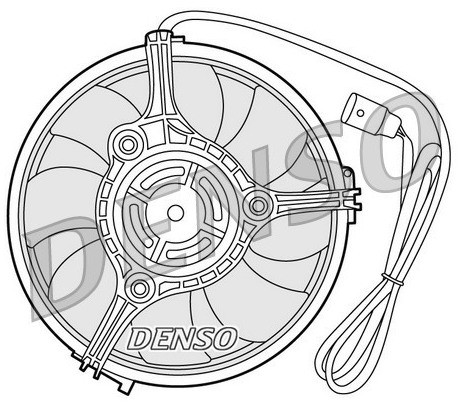 DENSO Wentylator, chłodzenie silnika DER02001