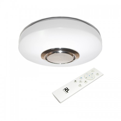 RL MAIA LED 10W RGB, Głośnik Bluetooth, ściemnialny z pilotem Plafon R69021101