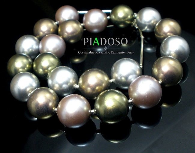 Arande PERŁY SEASHELL PIĘKNY NASZYJNIK 14 MM 1104029040