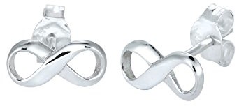 Elli kolczyki damskie, ze znakiem nieskończoności, ze srebra próby 925, srebro, srebro 0302760614