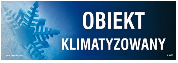 Znak obiekt klimatyzowany