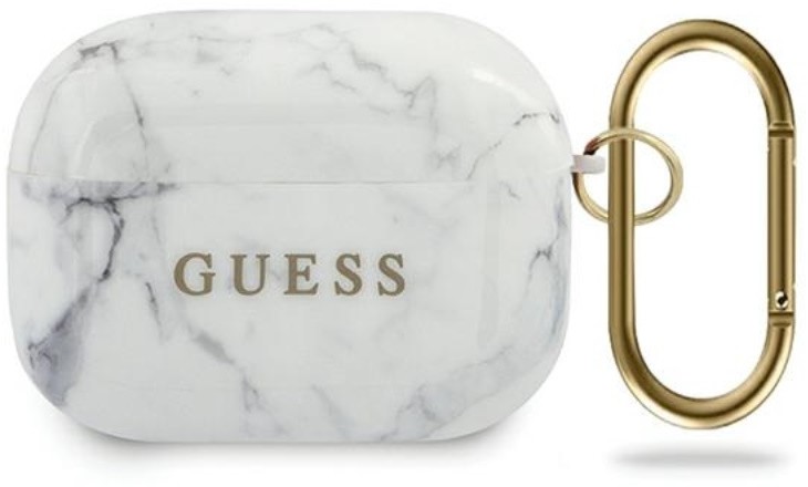 Guess Marble - Etui Airpods Pro biały