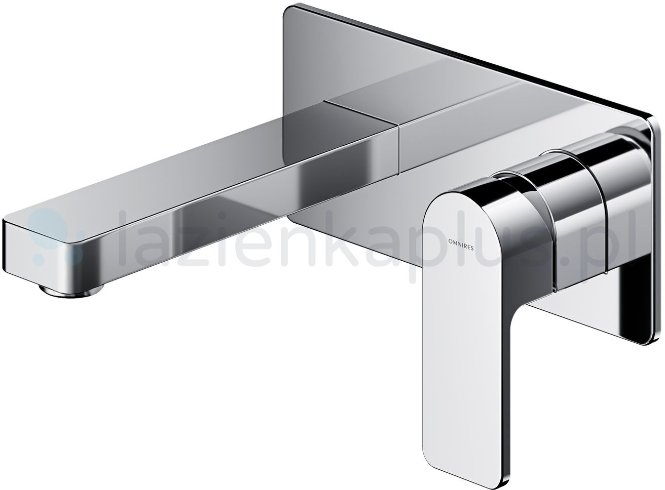 Omnires Baretti bateria umywalkowa podtynkowa kompletna chrom BA7815CR