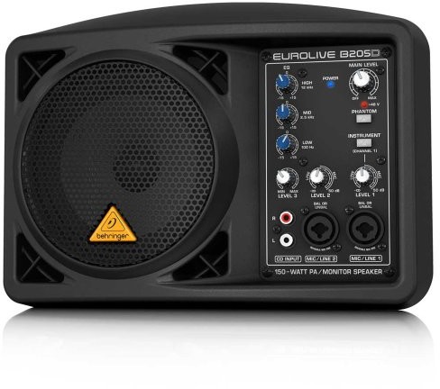 Behringer B205D EUROLIVE monitor system głośników (150 Watt), czarna B205D