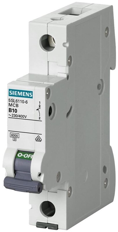 Siemens Circuit breaker 6ka 1pol c6 5sl6106-7