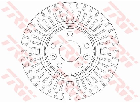 TRW Tarcza hamulcowa DF6208S