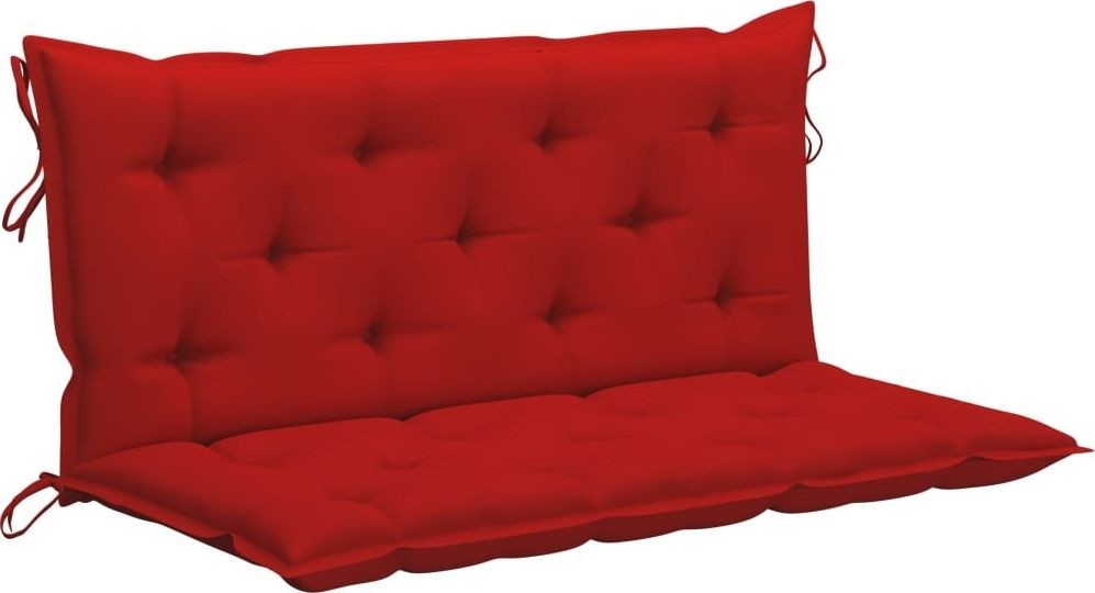 vidaXL Poduszka na huśtawkę czerwona 120 cm tkanina 315010