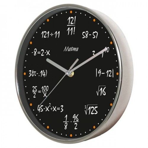 Atrix Zegar chromowany matematyka #11W ATE2019M11W
