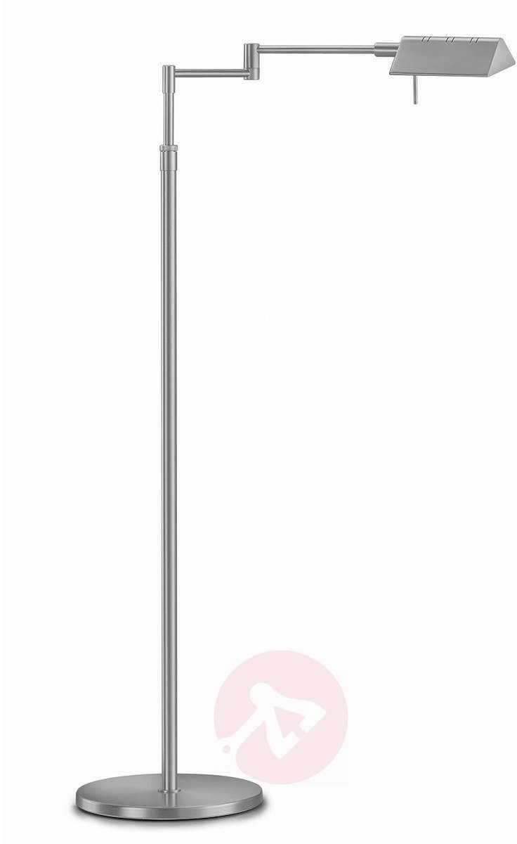 Knapstein GKS DANUTA - regulowana lampa stojąca LED, Nikiel/mat