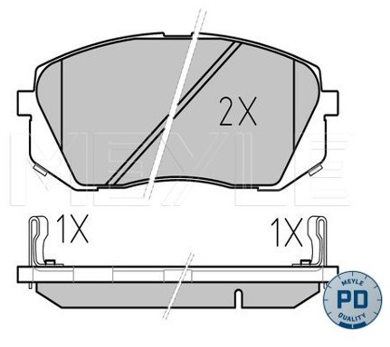 Wulf Gaertner Autoparts Zestaw klocków hamulcowych, hamulce tarczowe Wulf Gaertner Autoparts 025 245 0116/PD