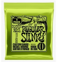 Ernie Ball 3221 Regular Slinky 3-Pack struny do gitary elektrycznej 10-46
