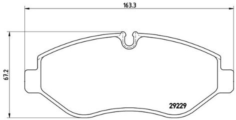 BREMBO Zestaw klocków hamulcowych, hamulce tarczowe P A6 026
