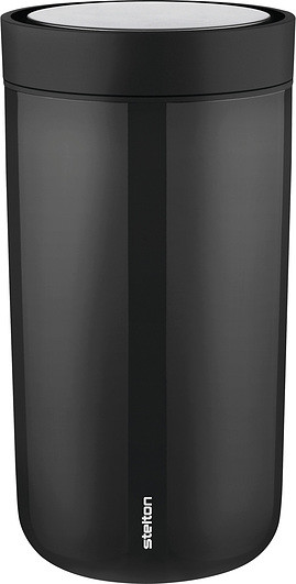 Stelton Kubek termiczny To-Go Click 200 ml czarny z podwójnej stali 675-1