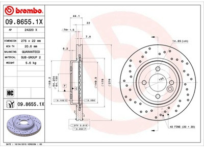 BREMBO 09.8655.1X 09.8655.1X