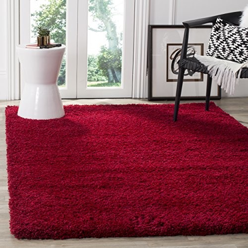 Safavieh crosby Shag, poliester  mieszanka, czerwony SG151-4040-4