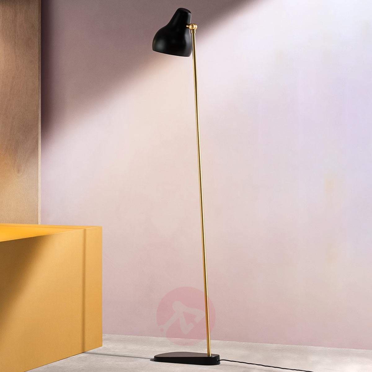 LOUIS POULSEN Louis Poulsen VL38, lampa stojąca LED, czarna