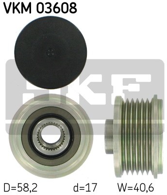 SKF Sprzęgło jednokierunkowe alternatora VKM 03608