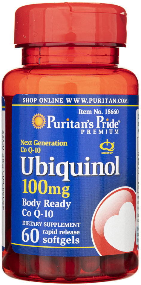 Puritan's Pride Puritan's Pride Ubichinol 100 mg - 60 kapsułek PP18660