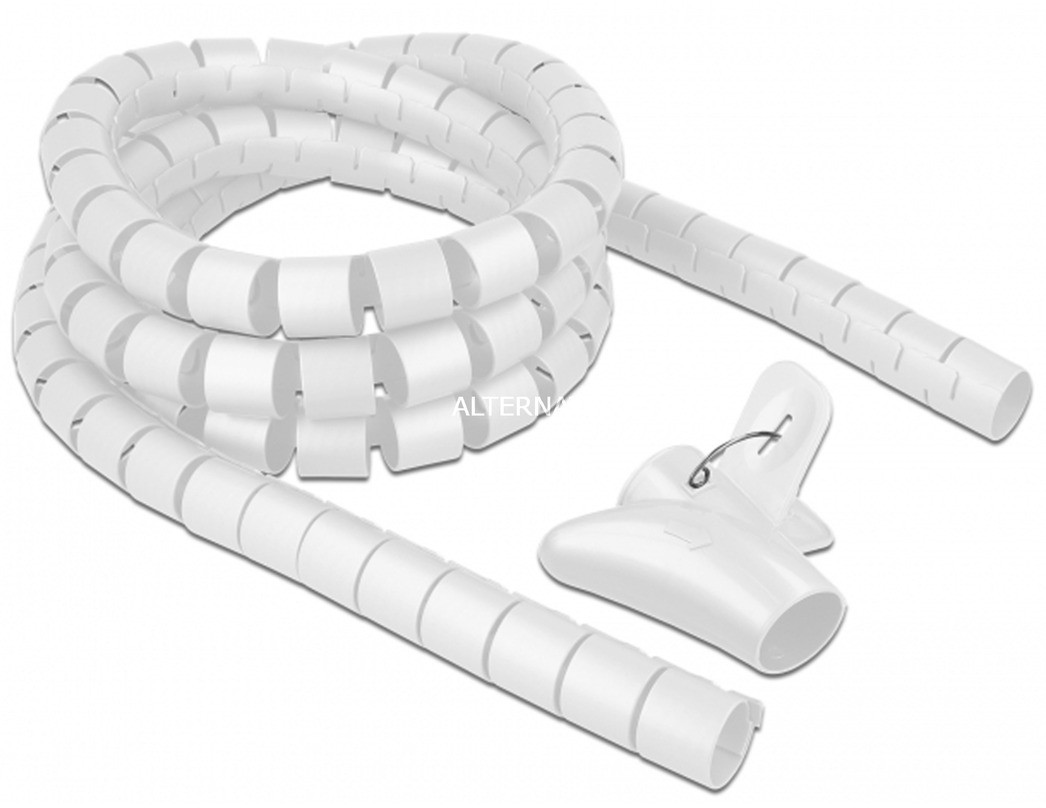Delock 18842 ochrona kabla Kabel ochrony do podłogi Biały, Kabel przewód