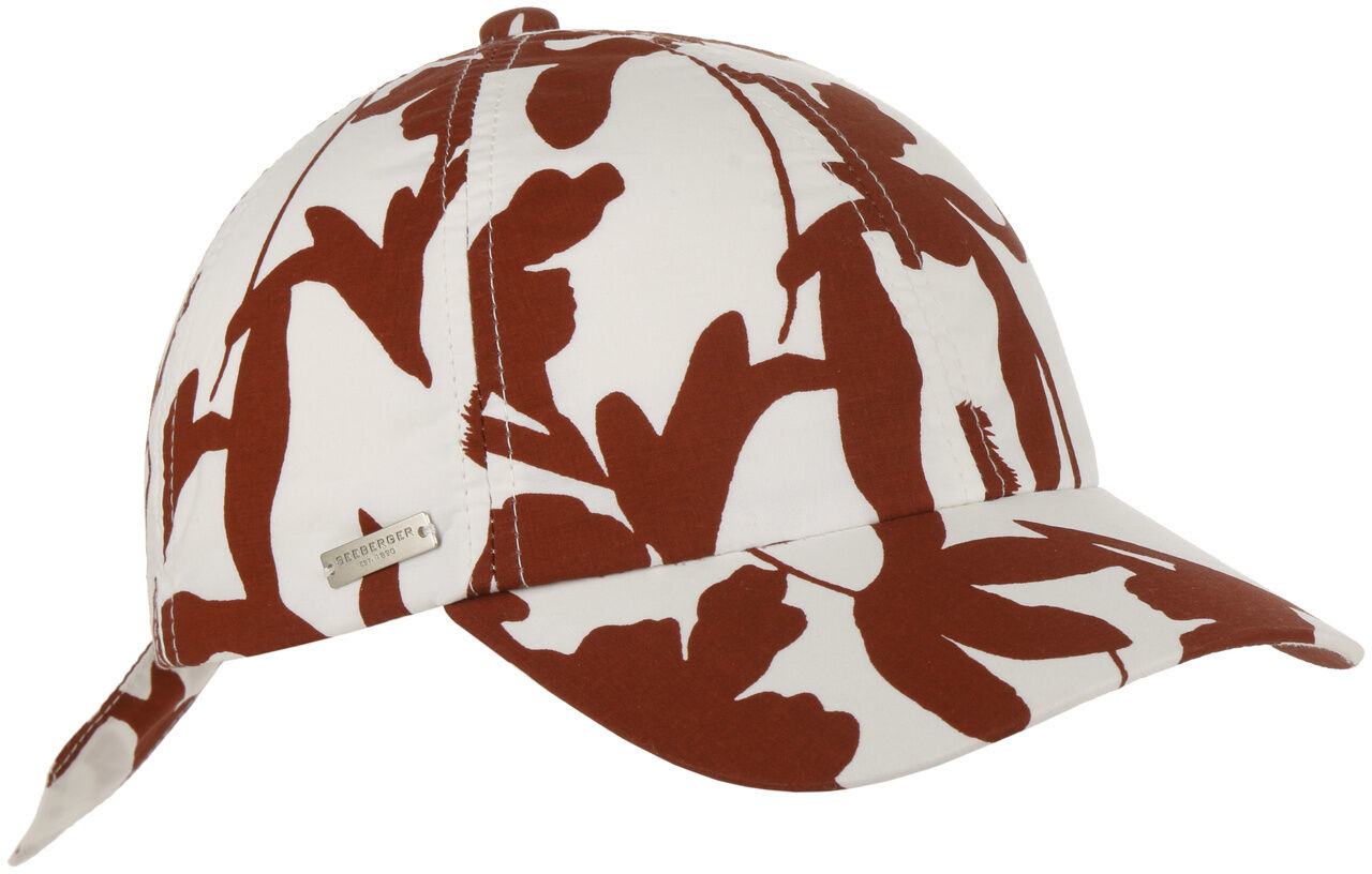 Czapka Twotone Flower by Seeberger, czerwony, One Size