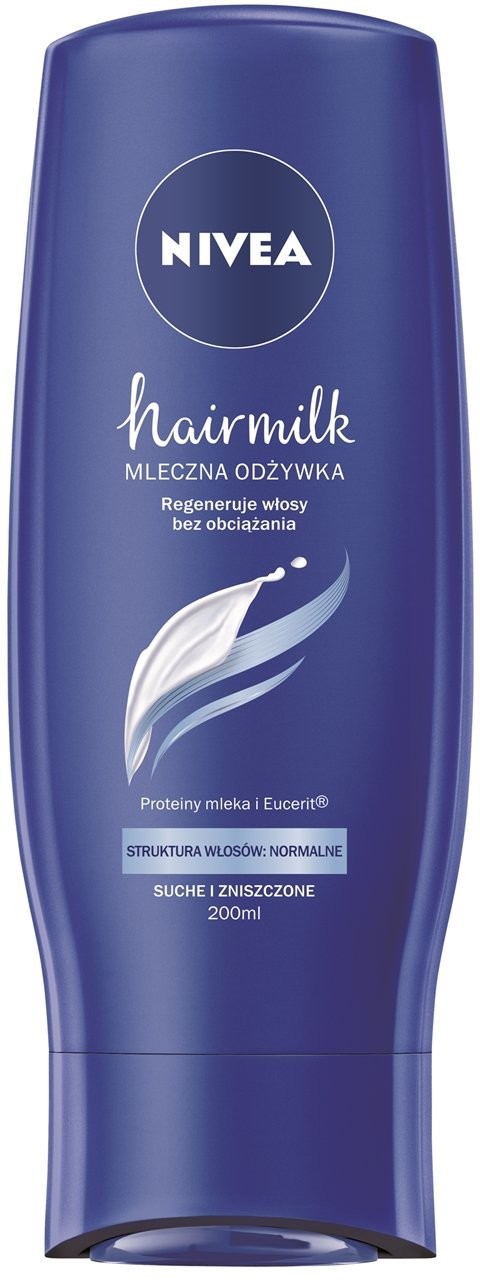 Nivea Hairmilk Mleczna odżywka pielęgnująca do włosów o strukturze normalnej 200 ml Wysyłka w 24h 68608