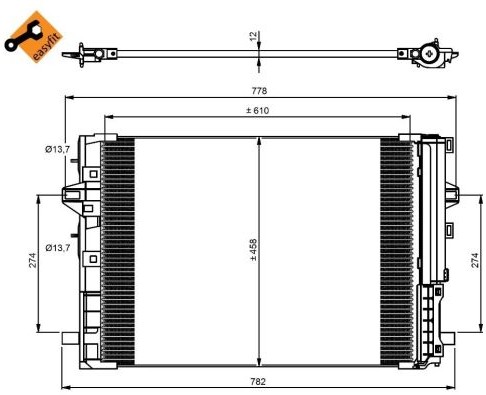 NRF Skraplacz, klimatyzacja NRF 350081